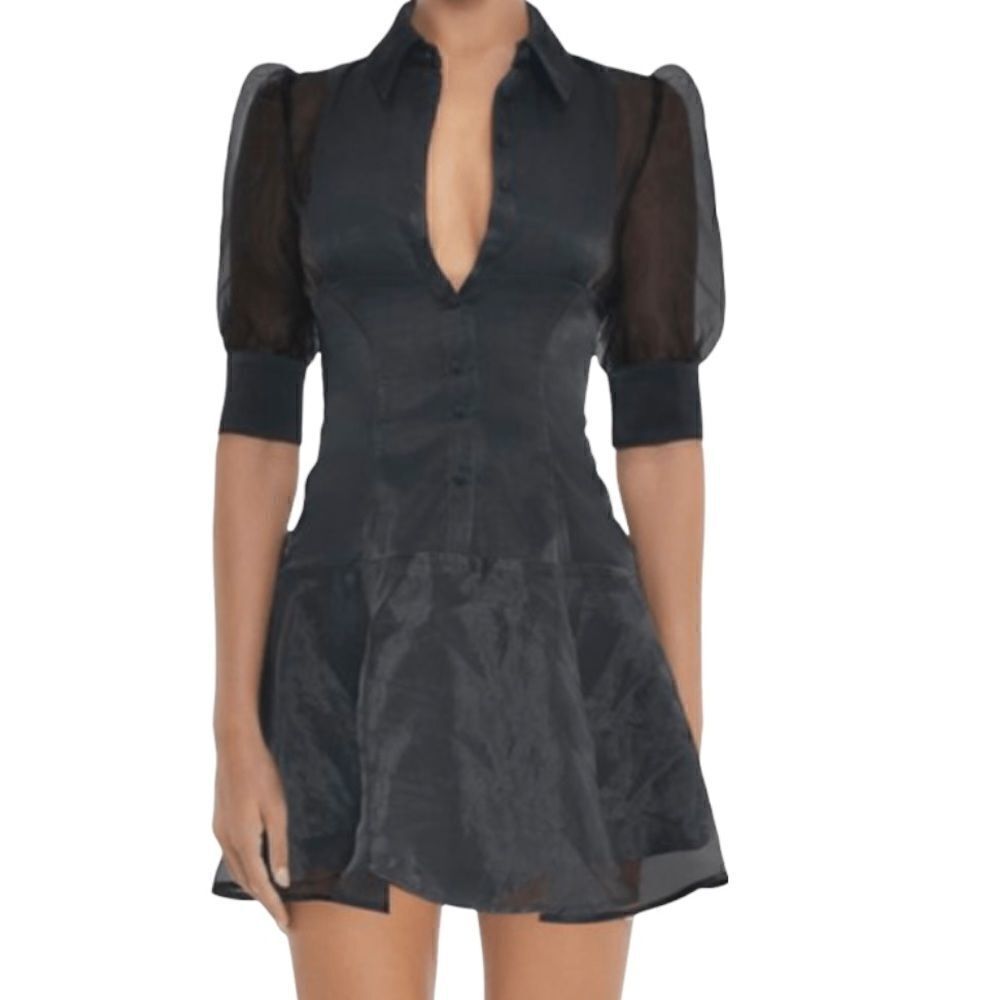 Misha Collection Emily Mini Black Dress in Size 6